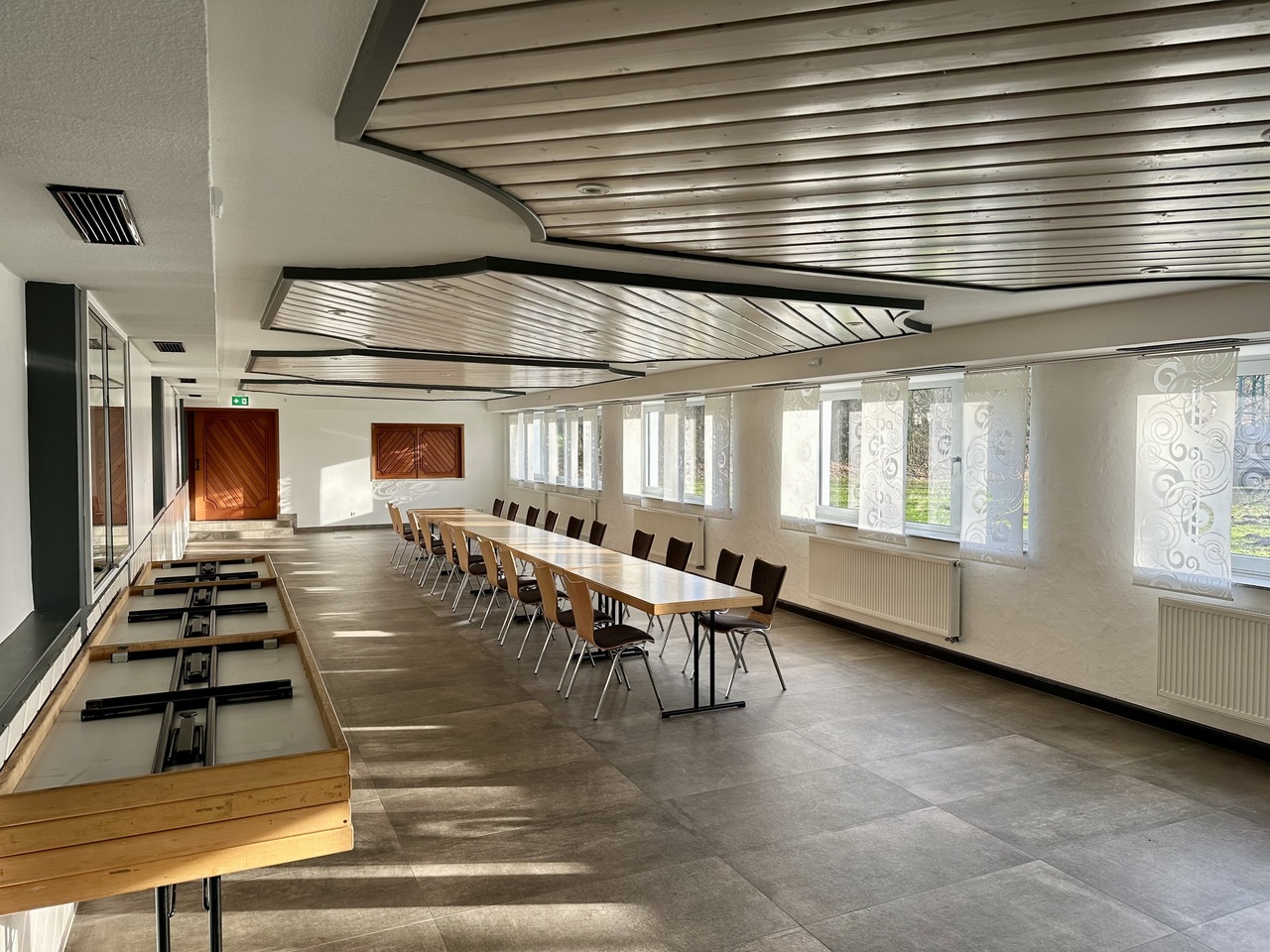 Der Hallenanbau der Schützenhalle