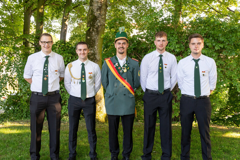 Jungschützenkönig und Prinzen aus dem Jahre 2023