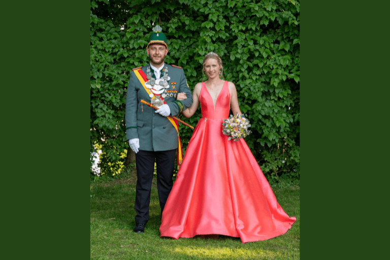 Unser Königspaar Marius Driller und Anna Pohlmann aus dem Jahr 2023.