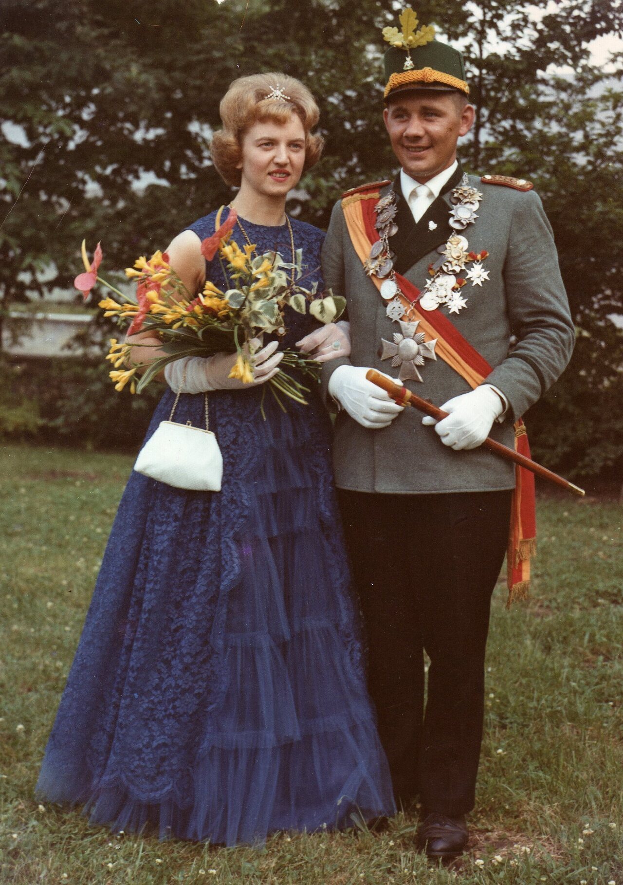 Jubelkönigspaar von vor 60 Jahr: Theo Westermann &amp; Christa Tasche