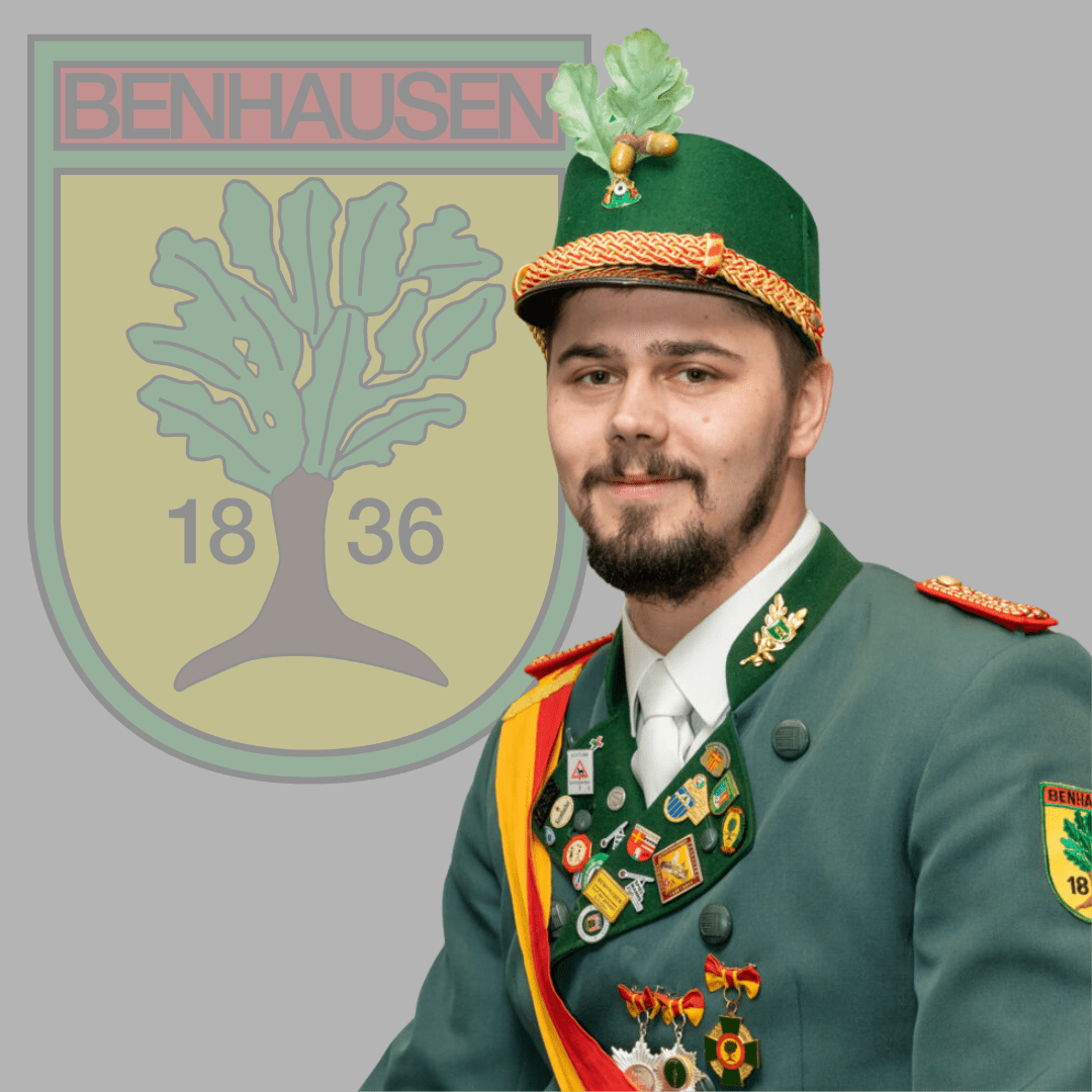 Fähnrich des Schützenverein Benhausen e.V. André Noll.