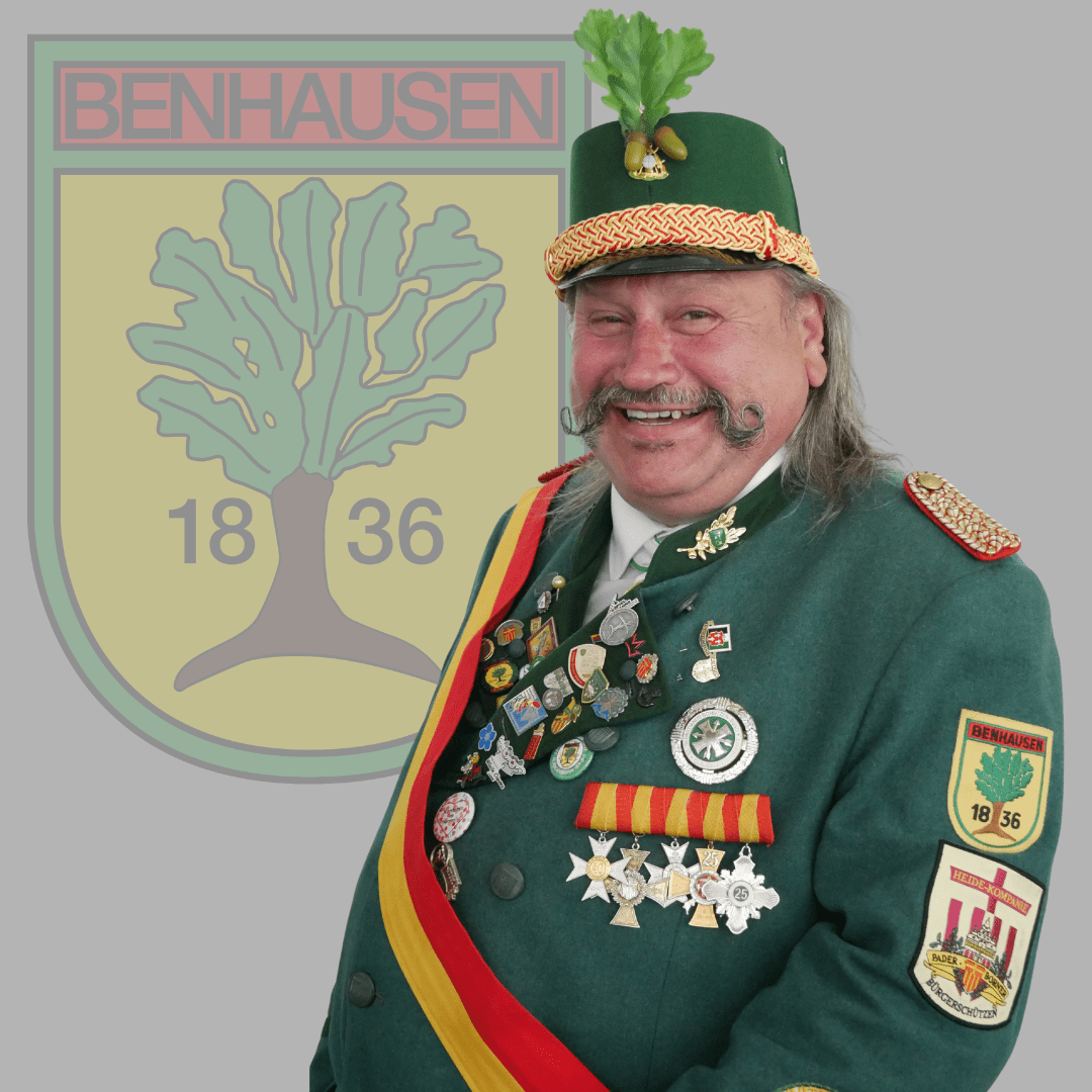 Kompanie-Kassierer der Ost-Kompanie im Schützenverein Benhausen e.V. Dieter Mrugalla