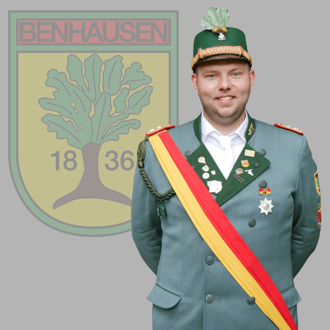 Oberleutnant der Ost-Kompanie im Schützenverein Benhausen e.V. Pascal Fritze