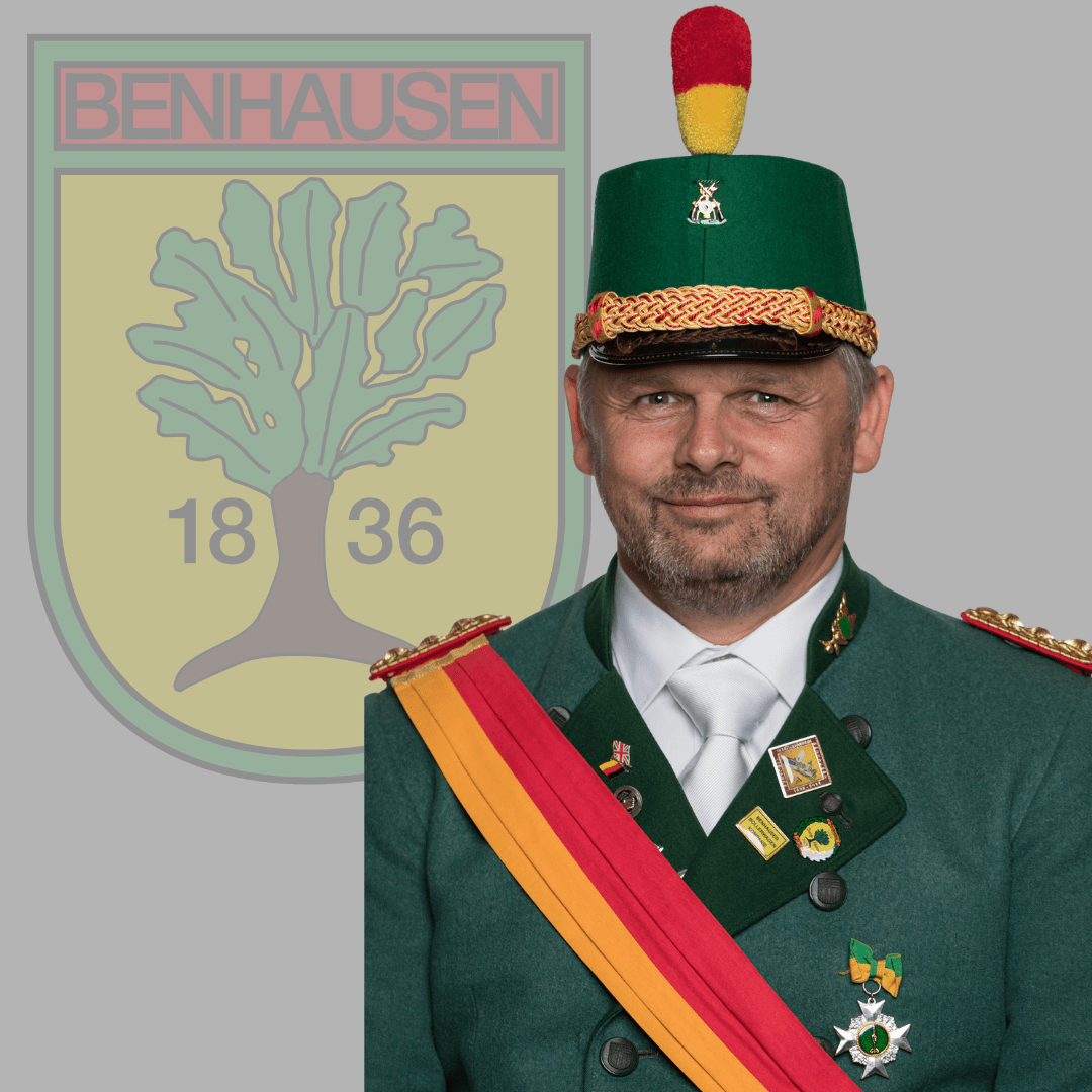 Hauptmann der Ost-Kompanie im Schützenverein Benhausen e.V. Rainer Noll