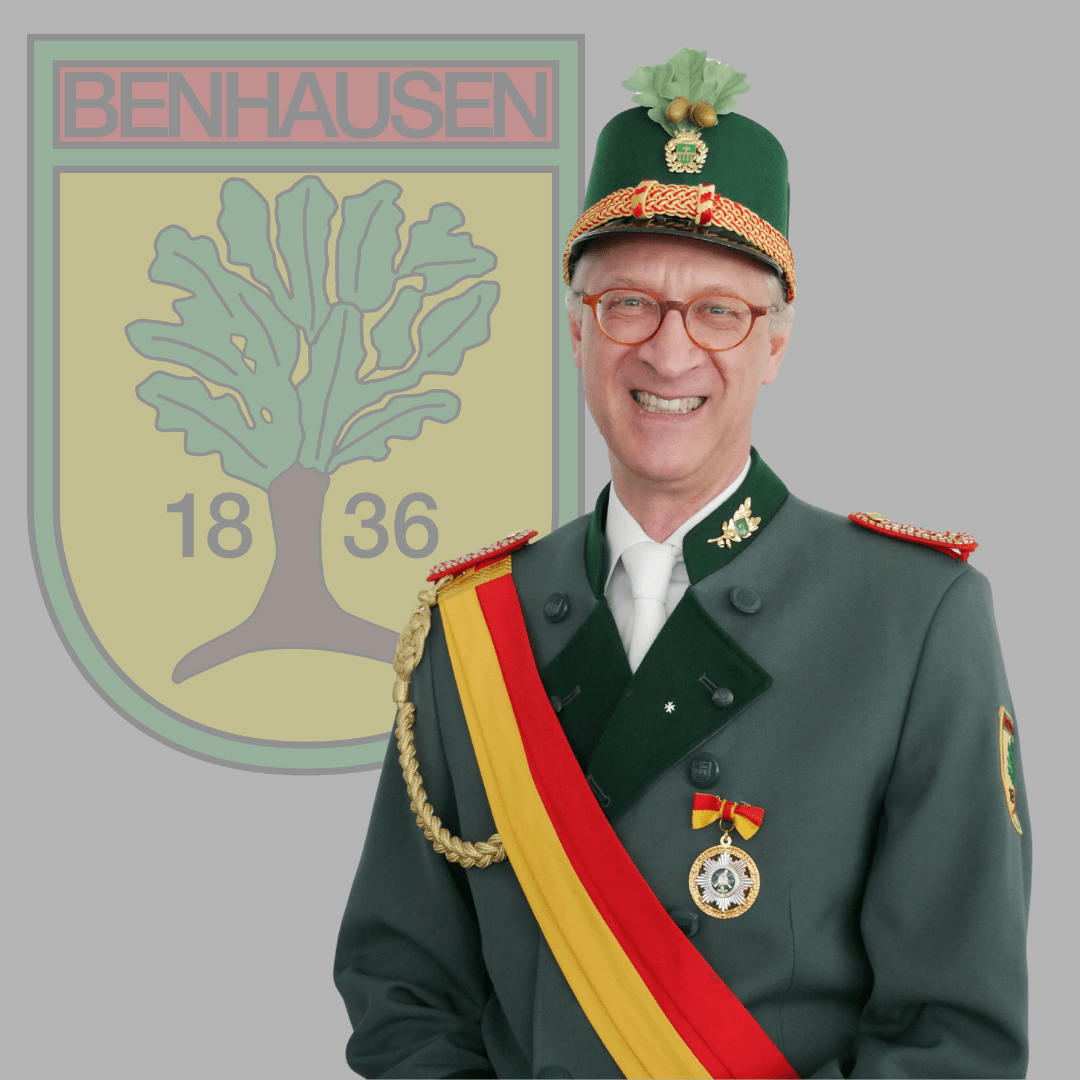 Kompanie-Feldwebel der Ost-Kompanie im Schützenverein Benhausen e.V. Tobias Willich.