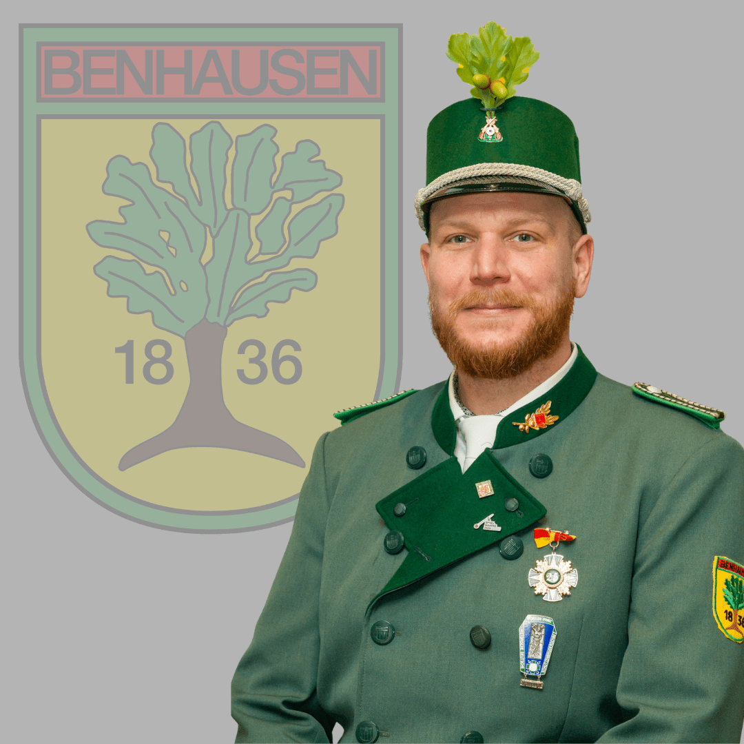 Unteroffizier der West-Kompanie im Schützenverein Benhausen e.V. Patrick Schöttler.
