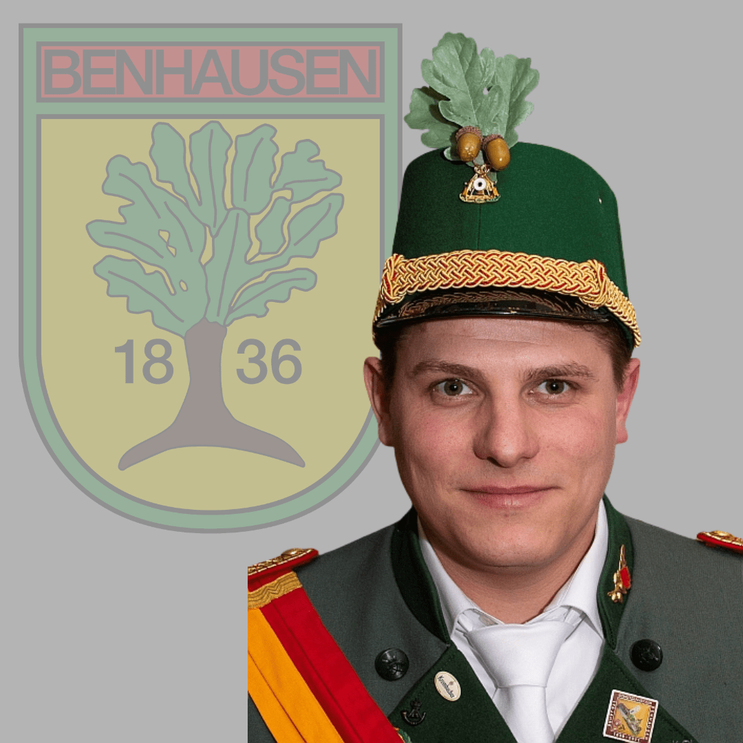 Stabsunteroffizier der West-Kompanie im Schützenverein Benhausen e.V.  Florian Wieczorek.