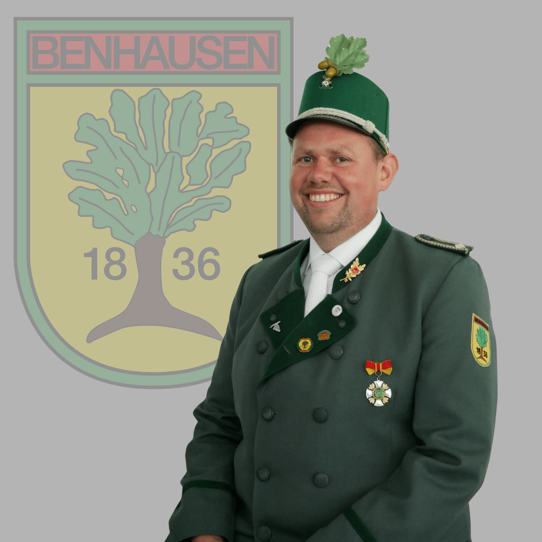 Stabsunteroffizier der West-Kompanie im Schützenverein Benhausen e.V. Maximilian Hartmann.